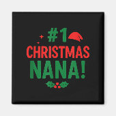 #1 Christmas Nana Magnet (Vorne)