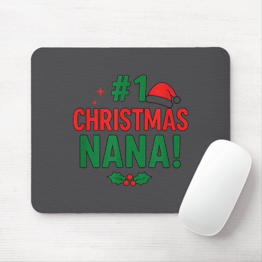 #1 Christmas Nana Mousepad (Mit Mouse)