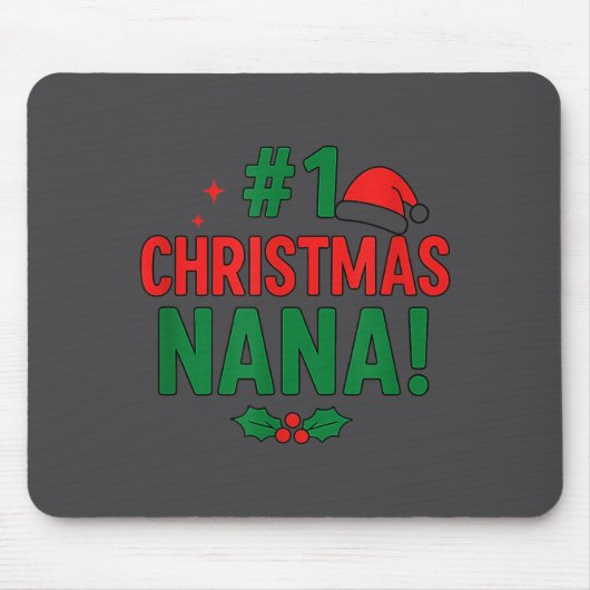 #1 Christmas Nana Mousepad (Vorne)