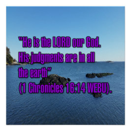 1 Chronik 16:14 WEBU Poster