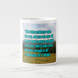 1. Chronik 29:12 WEBU Mug Jumbo-Tasse