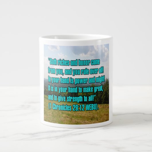 1. Chronik 29:12 WEBU Mug Jumbo-Tasse (Vorderseite)