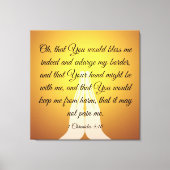 1 Chroniken 4:10 Leinwanddruck (Vorderseite)