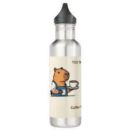 1. Coffee Break Capybara Bottle Edelstahlflasche