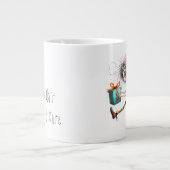 *  1 Colorful  Whimsical Christmas Girl  Gift AP97 Jumbo-Tasse (Vorderseite)