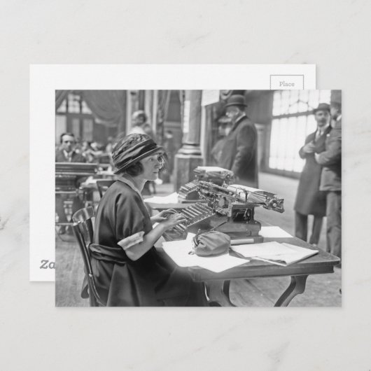 1. Computerwettbewerb 24. April 1921 Postkarte (Vorne/Hinten)