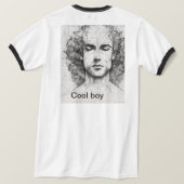 1. "Cooler Junge: Stil mit Einstellung" T-Shirt (Design Rückseite)
