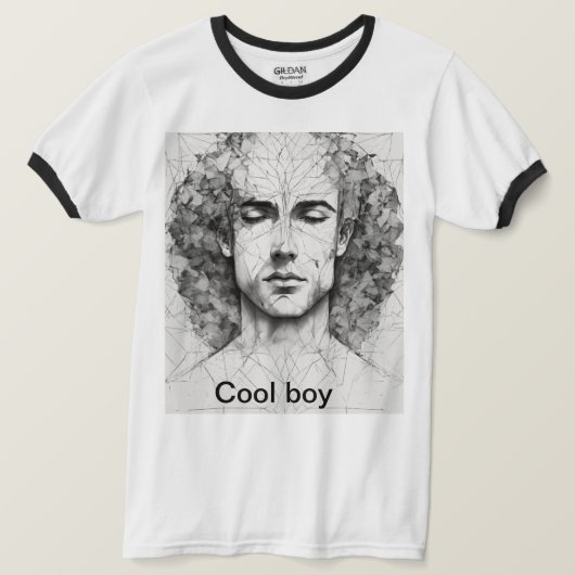 1. "Cooler Junge: Stil mit Einstellung" T-Shirt (Design vorne)