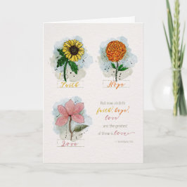 1 Cor 13:13 Best ist Liebe Karte