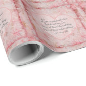 1 Cor 13 - Liebe ist Liebe des Patienten Kind Geschenkpapier (Rolleneckpunkt)