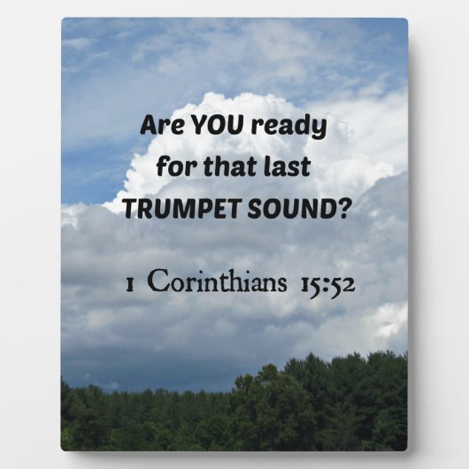 1 Cor. 15:52 - Die Vergewaltigung! Fotoplatte (Vorderseite)