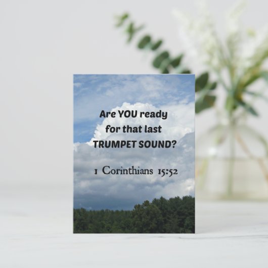 1 Cor. 15:52 - Die Vergewaltigung! Postkarte (Stehend Vorderseite)