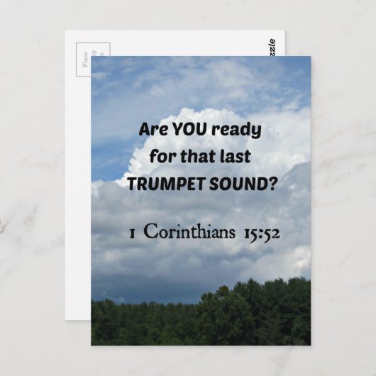 1 Cor. 15:52 - Die Vergewaltigung! Postkarte (Vorne/Hinten)