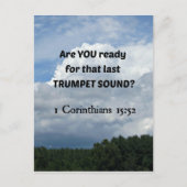 1 Cor. 15:52 - Die Vergewaltigung! Postkarte (Vorderseite)