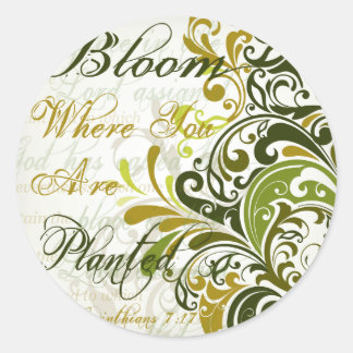 1 Cor 7 17 Scripture Art Runder Aufkleber