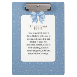 1 corinthians 13 4 5, love is patient love is kind klemmbrett