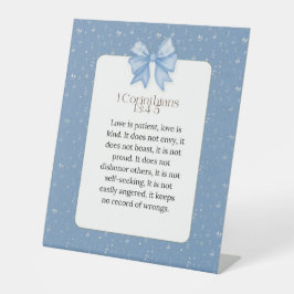 1 corinthians 13 4 5, love is patient love is kind sockelschild