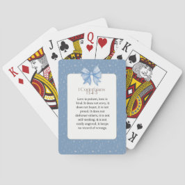 1 corinthians 13 4 5, love is patient love is kind spielkarten