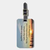 1 CORINTHIANS 13 SONNENGESTALTUNG GEPÄCKANHÄNGER (Vorderseite vertikal)