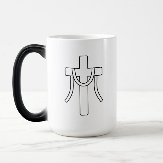 1 Corinthians 1:18 Scripture Cross Mug Verwandlungstasse (Links)