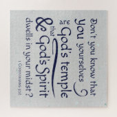 1 Corinthians 3:16 You are God's temple Puzzle (Horizontal)