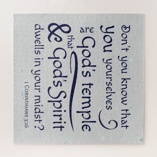 1 Corinthians 3:16 You are God's temple Puzzle (Horizontal)