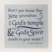 1 Corinthians 3:16 You are God's temple Puzzle (Vertikal)