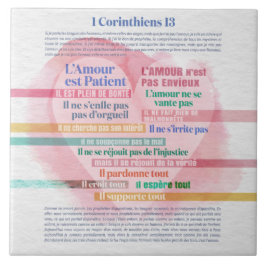 1 Corinthiens 13, Hymne à l’Amour Fliese
