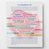 1 Corinthiens 13, Hymne à l’Amour Fotoplatte (Vorderseite)