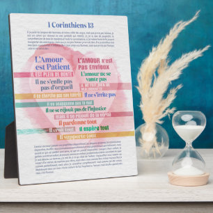 1 Corinthiens 13, Hymne à l’Amour Fotoplatte