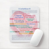 1 Corinthiens 13, Hymne à l’Amour Mousepad (Mit Mouse)