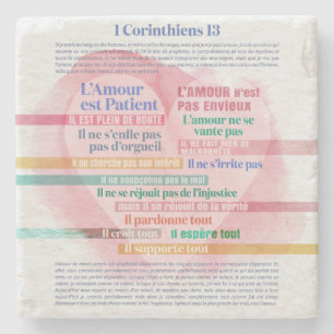 1 Corinthiens 13, Hymne à l’Amour Steinuntersetzer