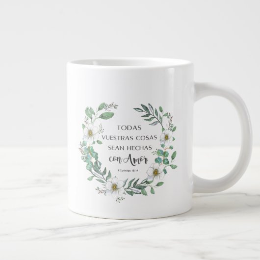 1 Corintios mug Jumbo-Tasse (Rechts)