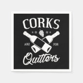 1.Corks sind für Quitters Serviette (Vorderseite)