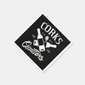 1.Corks sind für Quitters Serviette (Ecke)