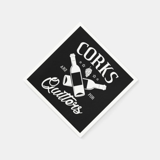 1.Corks sind für Quitters Serviette (Ecke)