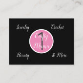 1 Crafty Mama Girly Visitenkarte (Vorderseite)