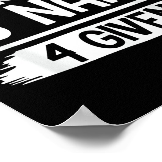 1 Cross + 3 Nails = 4 Given Tee _ Christian - Fait Poster (Ecke)