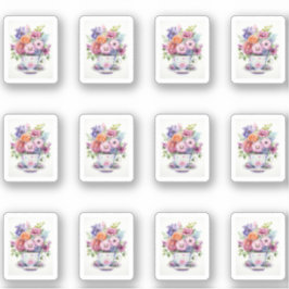 1 Cup der Blume Aufkleber