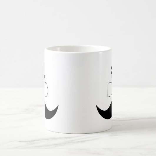 #1 Dad Black Mustache - Number One Kaffeetasse (Mittel)