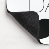 #1 Dad Black Mustache - Number One Mousepad (Ecke)