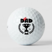#1 Dad Golfbälle - Das beste personalisierte Gesch (Vorderseite)