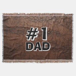 #1 Dad Leather-look Decke