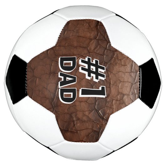 #1 Dad Leather-look Fußball (Gedreht)
