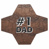 #1 Dad Leather-look Fußball (Flach)