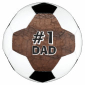 #1 Dad Leather-look Fußball (Vorderseite)