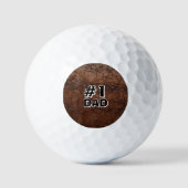 #1 Dad Leather-look Golfball (Vorderseite)