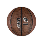 #1 Dad Leather-look Mini Basketball (Vertikal)