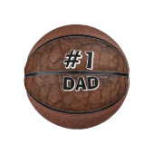 #1 Dad Leather-look Mini Basketball (Vorderseite)