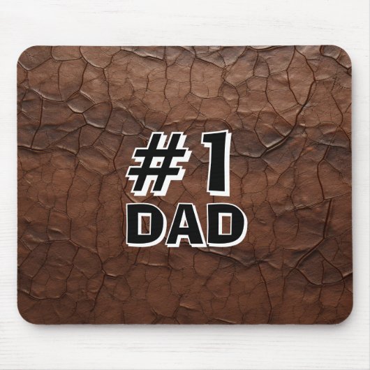 #1 Dad Leather-look Mousepad (Vorne)